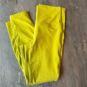 Lululemon Bright Yellow align Leggings sz 8